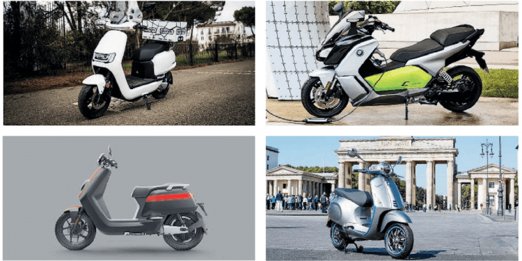 Robo S , Bmw C evolution, Niu CGT S Pro e Vespa